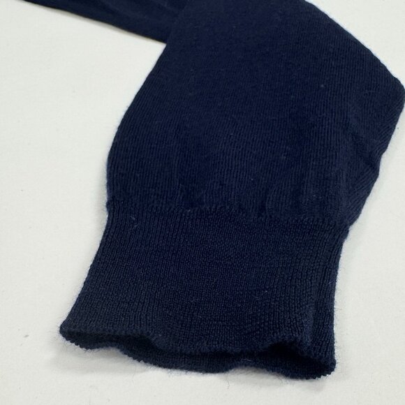 Hugo Boss Navy V-Neck Lightweight Sweater - Picture 3 of 7